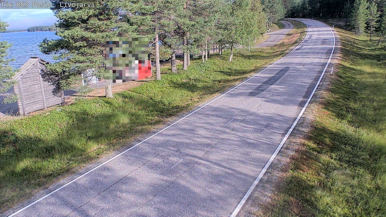 Weather Camera Image Road 863 Livojärvi, Posio, Lappi