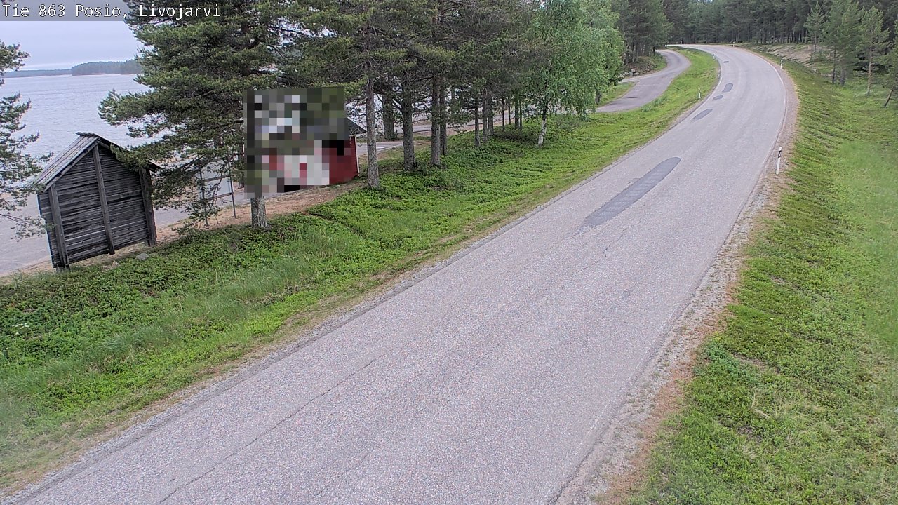 Weather Camera Image Road 863 Livojärvi, Posio, Lappi
