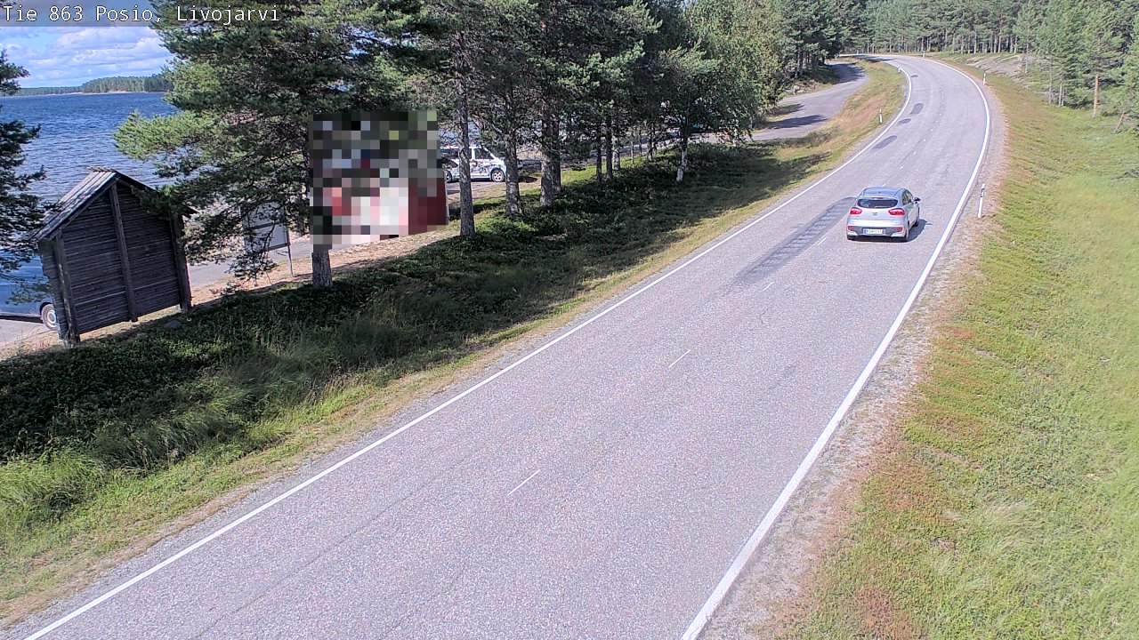 Weather Camera Image Road 863 Livojärvi, Posio, Lappi