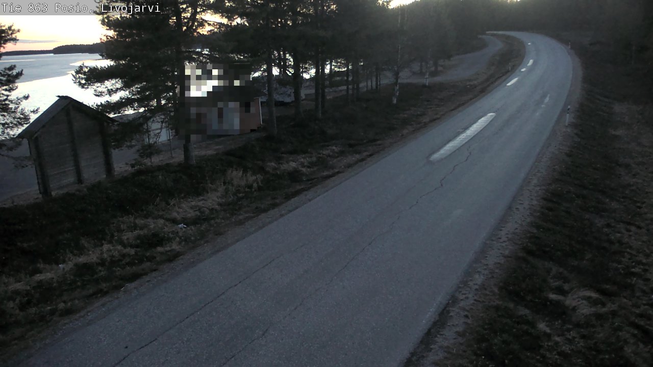 Weather Camera Image Väg 863 Livojärvi, Posio, Lappi