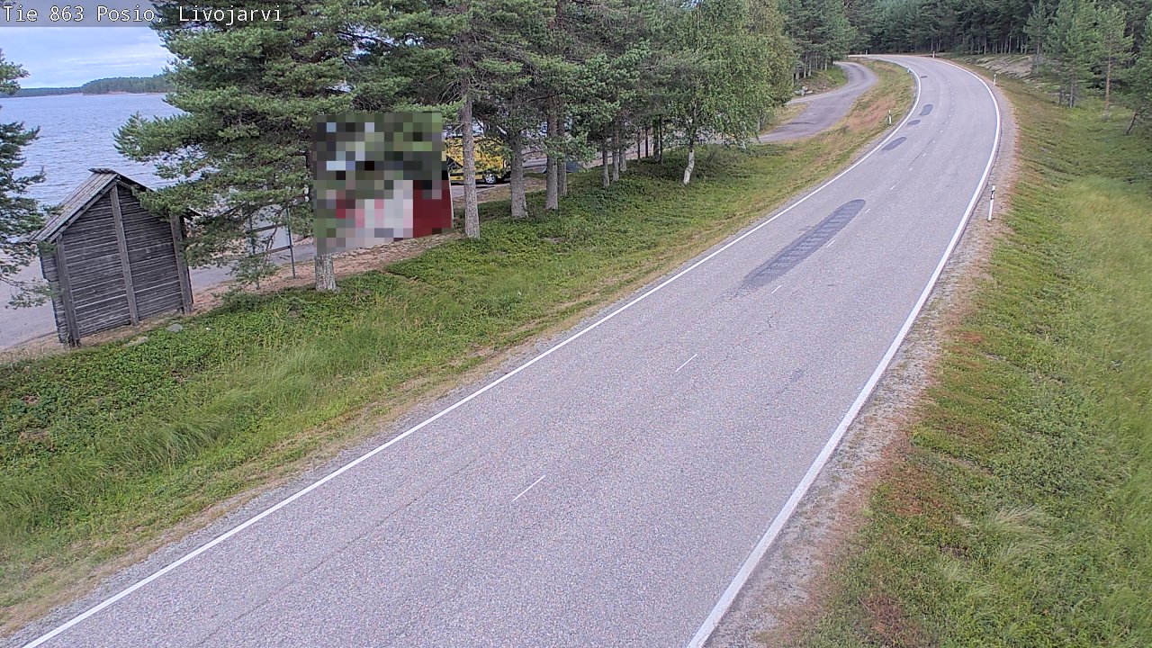 Weather Camera Image Väg 863 Livojärvi, Posio, Lappi