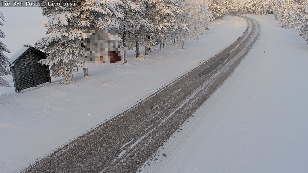 Weather Camera Image Road 863 Livojärvi, Posio, Lappi