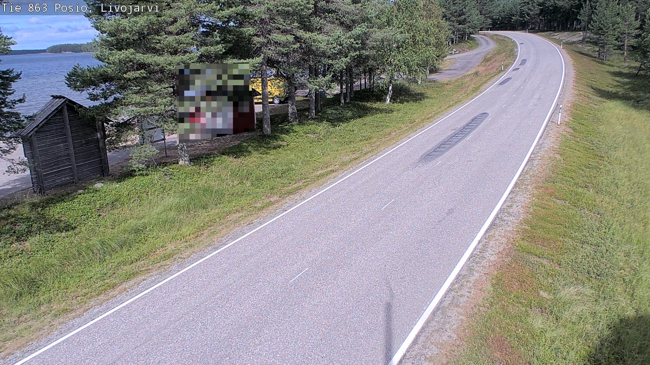 Weather Camera Image Väg 863 Livojärvi, Posio, Lappi