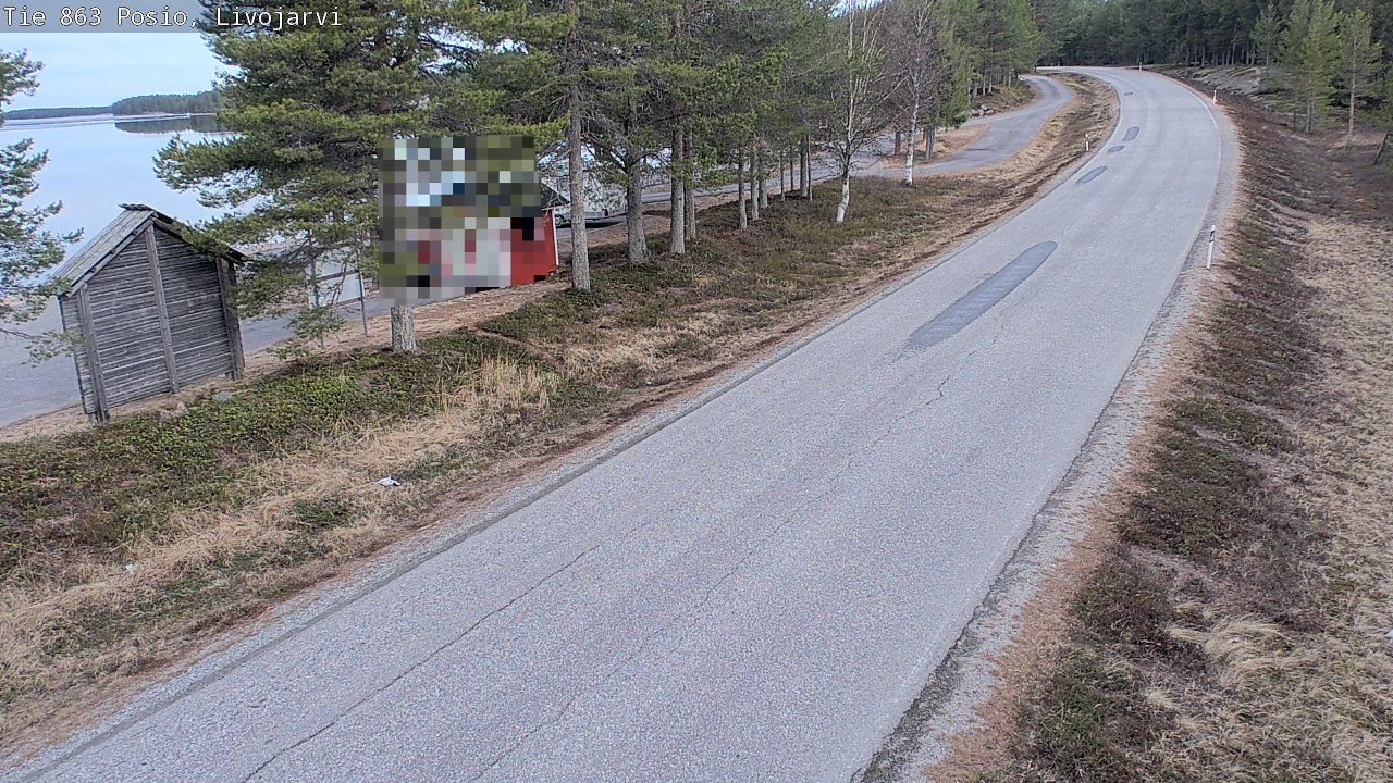 Weather Camera Image Väg 863 Livojärvi, Posio, Lappi