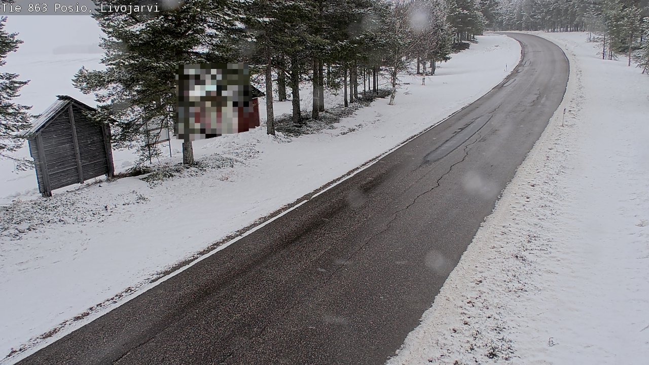 Kelikamerat Kuva Tie 863 Livojärvi, Posio, Lappi