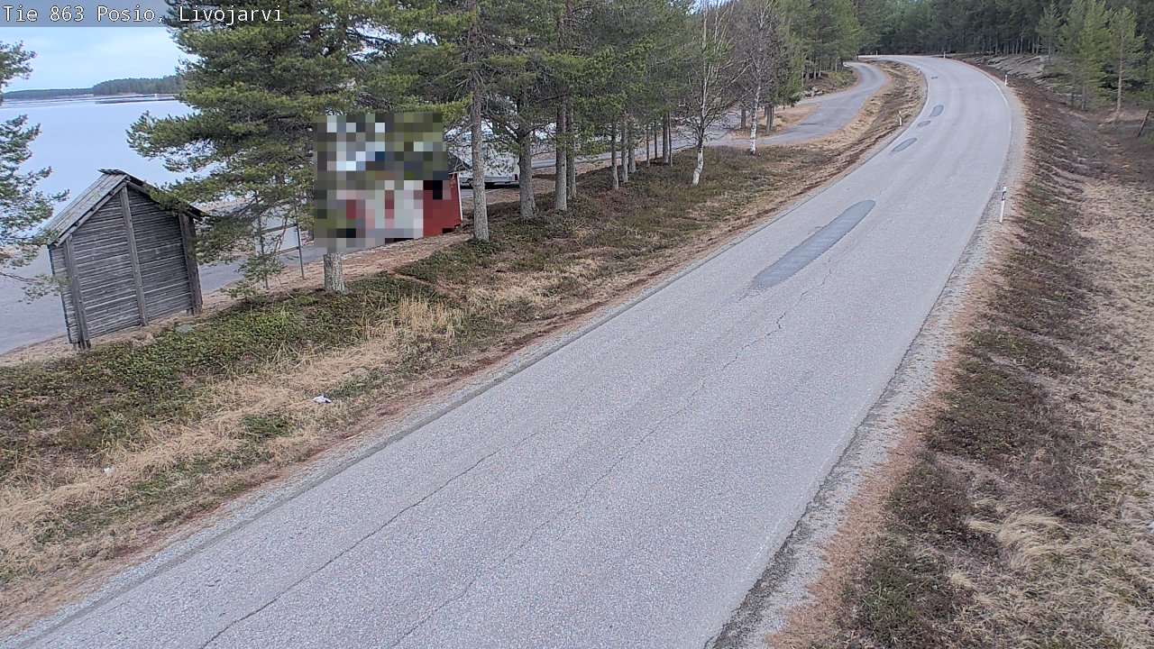 Weather Camera Image Väg 863 Livojärvi, Posio, Lappi
