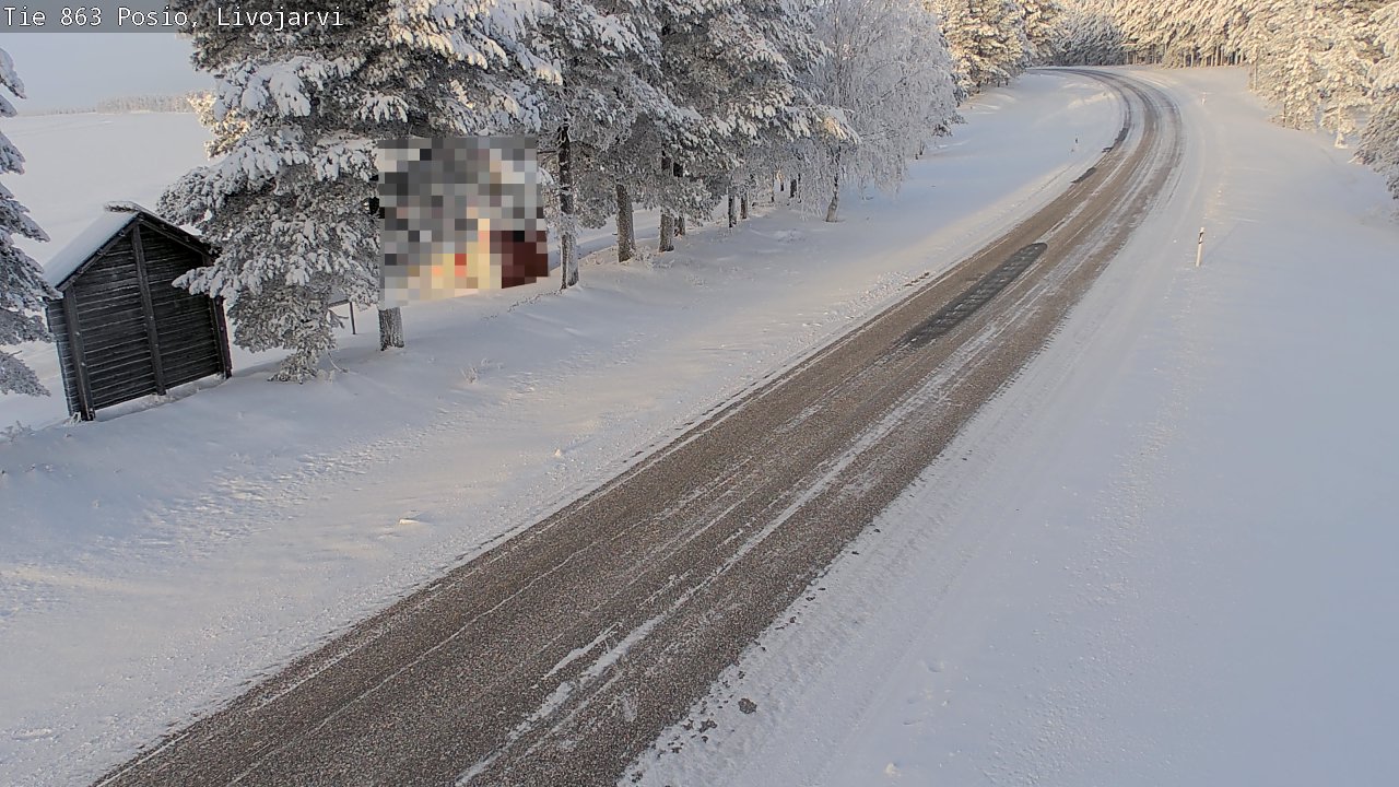 Weather Camera Image Road 863 Livojärvi, Posio, Lappi