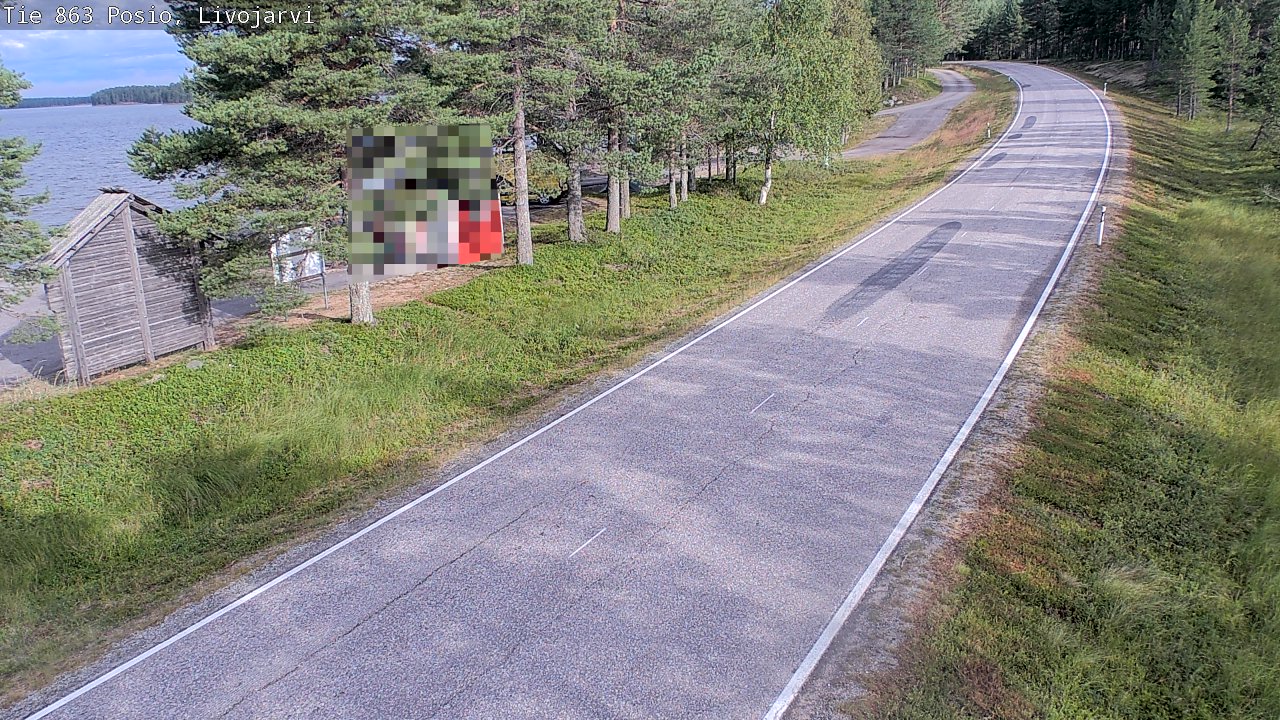 Weather Camera Image Road 863 Livojärvi, Posio, Lappi
