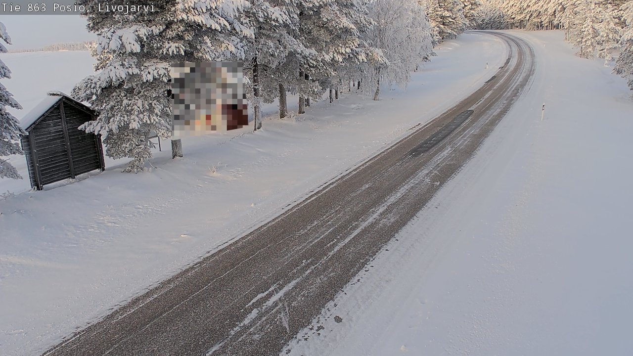 Weather Camera Image Road 863 Livojärvi, Posio, Lappi