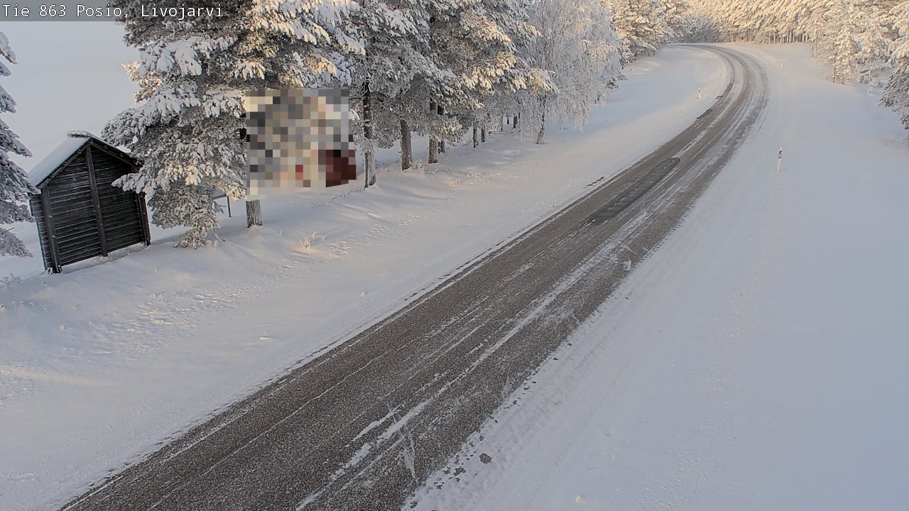 Weather Camera Image Road 863 Livojärvi, Posio, Lappi