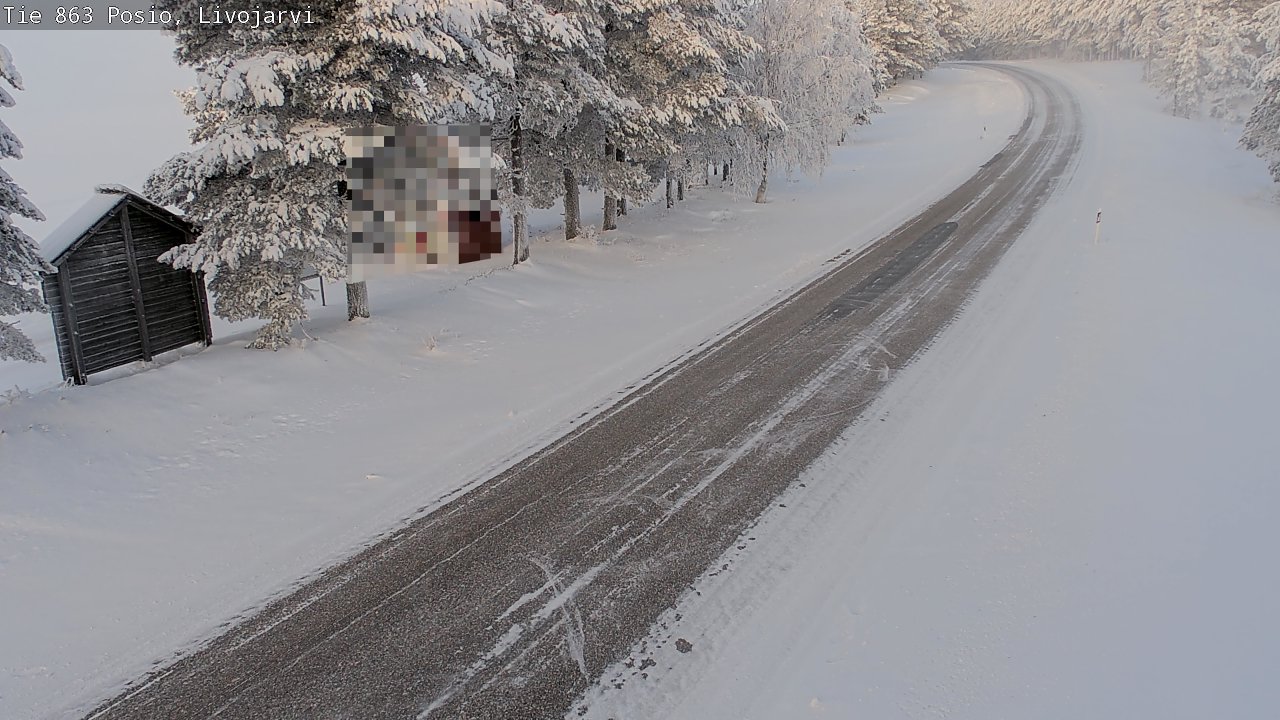 Weather Camera Image Road 863 Livojärvi, Posio, Lappi