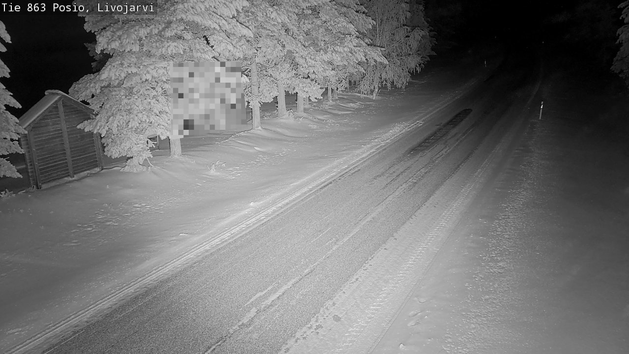 Kelikamerat Kuva Tie 863 Livojärvi, Posio, Lappi