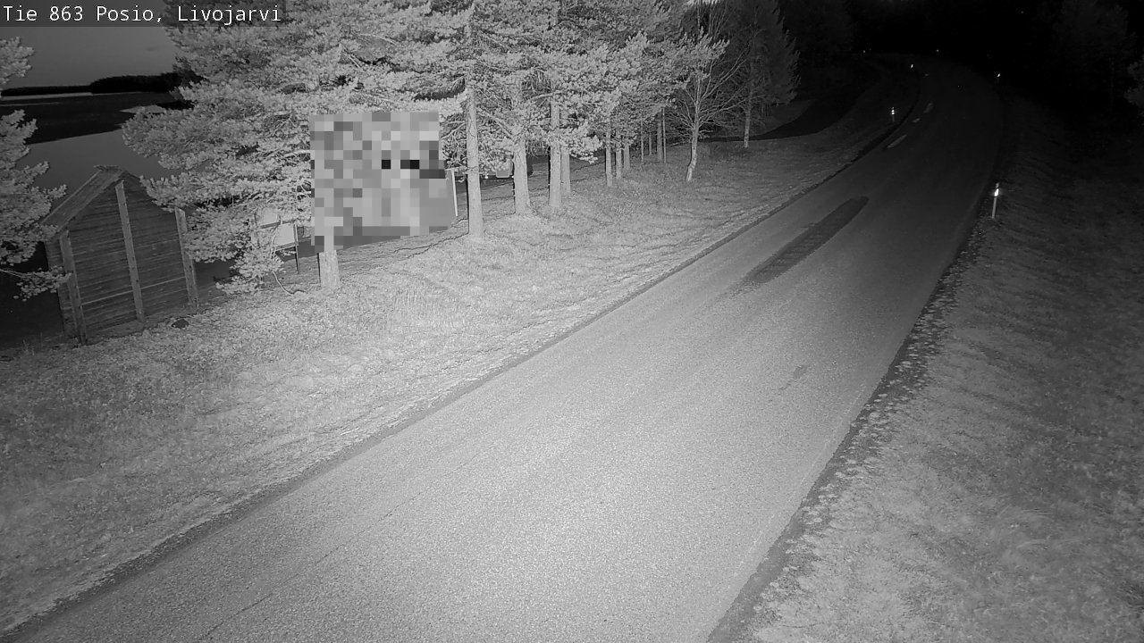 Weather Camera Image Road 863 Livojärvi, Posio, Lappi