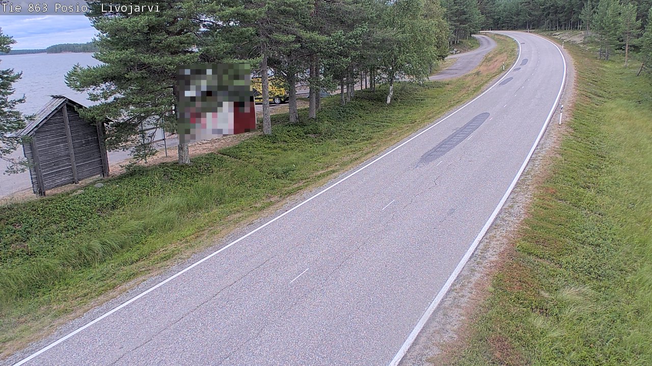 Weather Camera Image Road 863 Livojärvi, Posio, Lappi