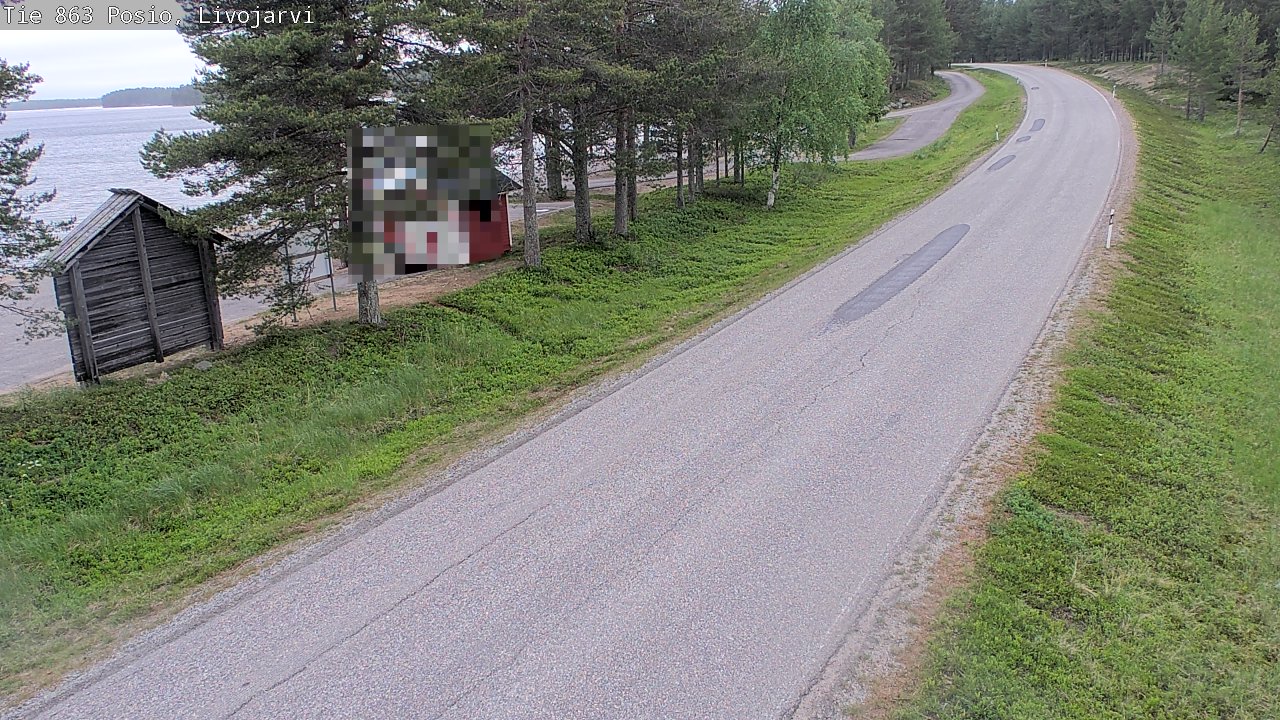 Weather Camera Image Road 863 Livojärvi, Posio, Lappi