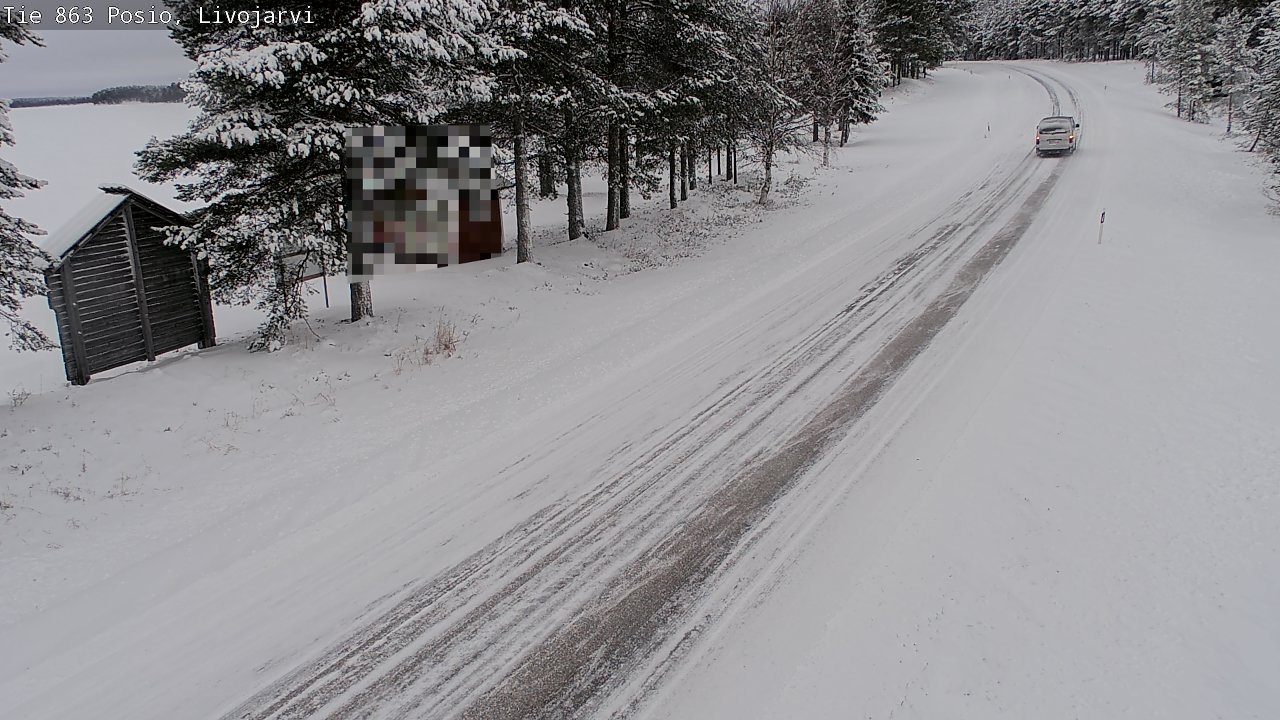 Kelikamerat Kuva Tie 863 Livojärvi, Posio, Lappi