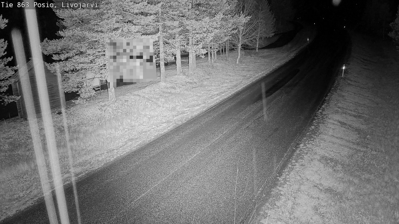 Weather Camera Image Road 863 Livojärvi, Posio, Lappi