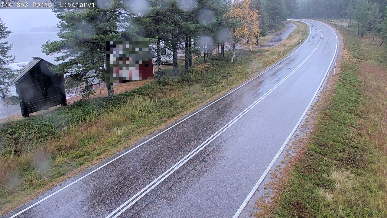 Weather Camera Image Road 863 Livojärvi, Posio, Lappi