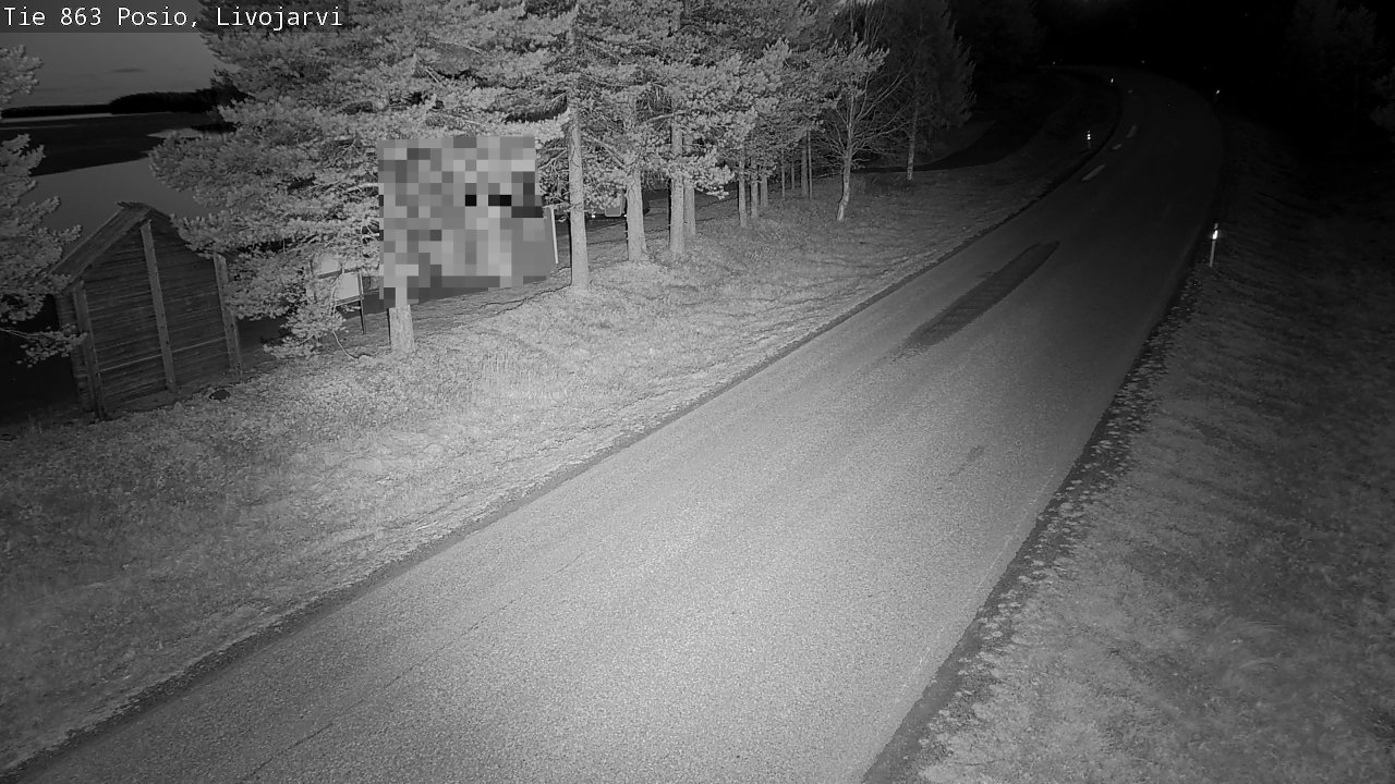 Weather Camera Image Road 863 Livojärvi, Posio, Lappi