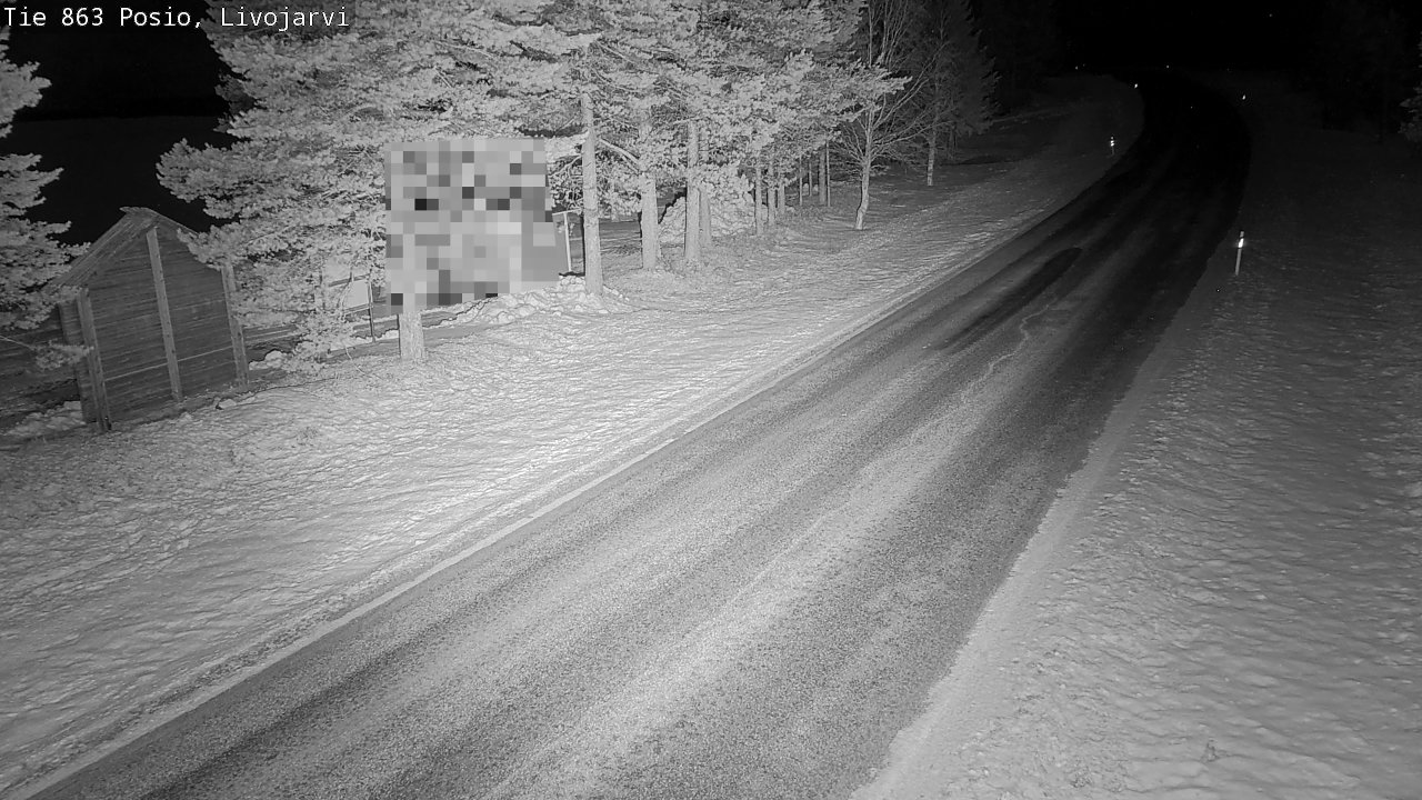 Kelikamerat Kuva Tie 863 Livojärvi, Posio, Lappi