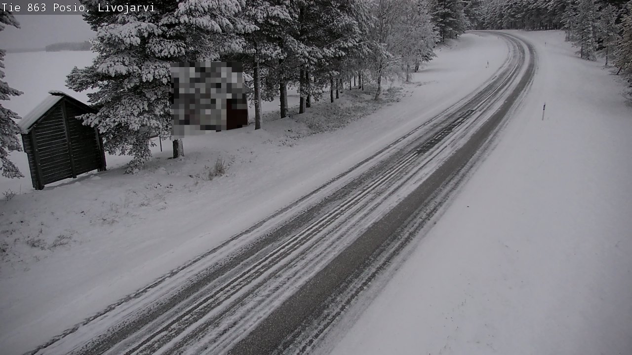 Kelikamerat Kuva Tie 863 Livojärvi, Posio, Lappi