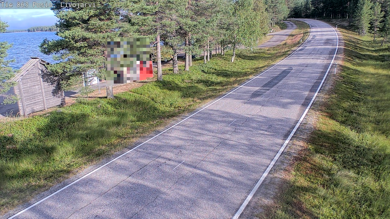 Weather Camera Image Road 863 Livojärvi, Posio, Lappi