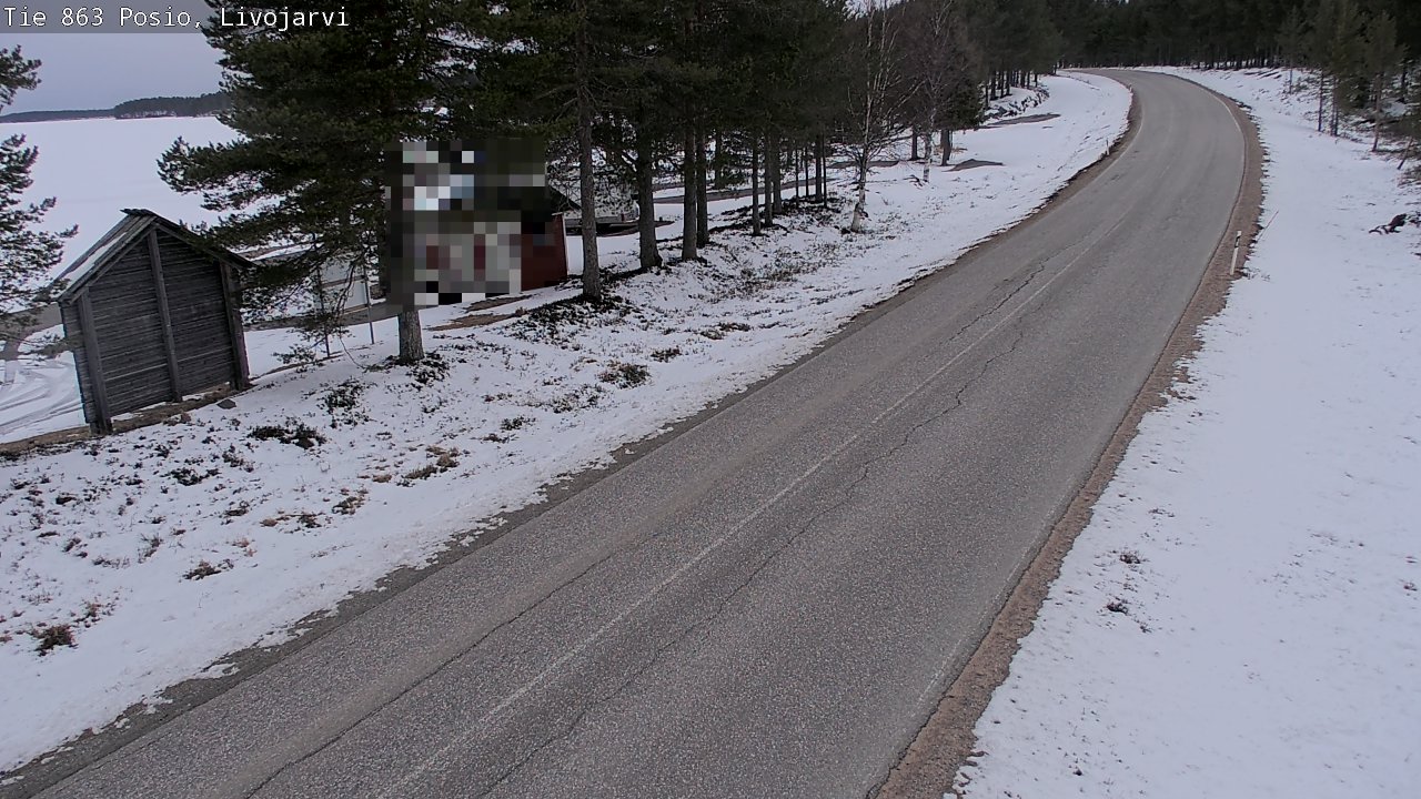 Weather Camera Image Road 863 Livojärvi, Posio, Lappi