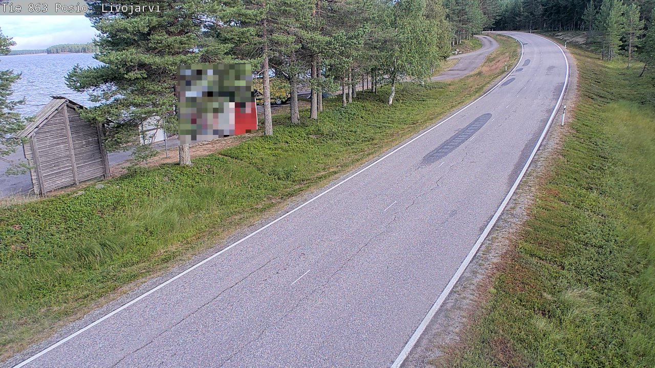 Weather Camera Image Road 863 Livojärvi, Posio, Lappi