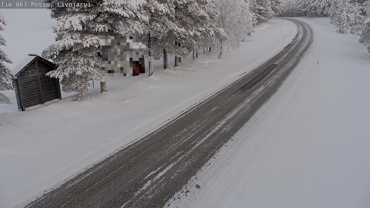 Kelikamerat Kuva Tie 863 Livojärvi, Posio, Lappi