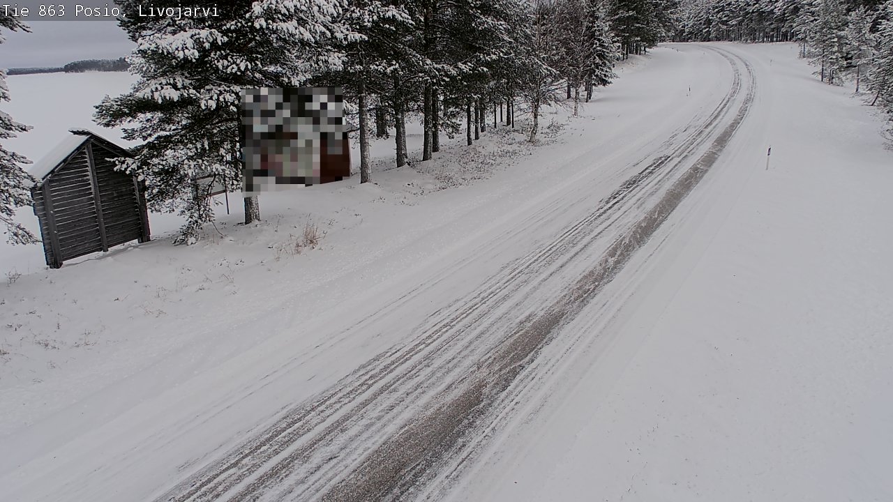 Kelikamerat Kuva Tie 863 Livojärvi, Posio, Lappi