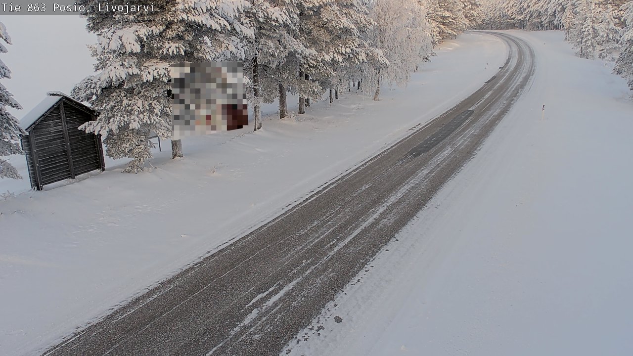 Weather Camera Image Road 863 Livojärvi, Posio, Lappi