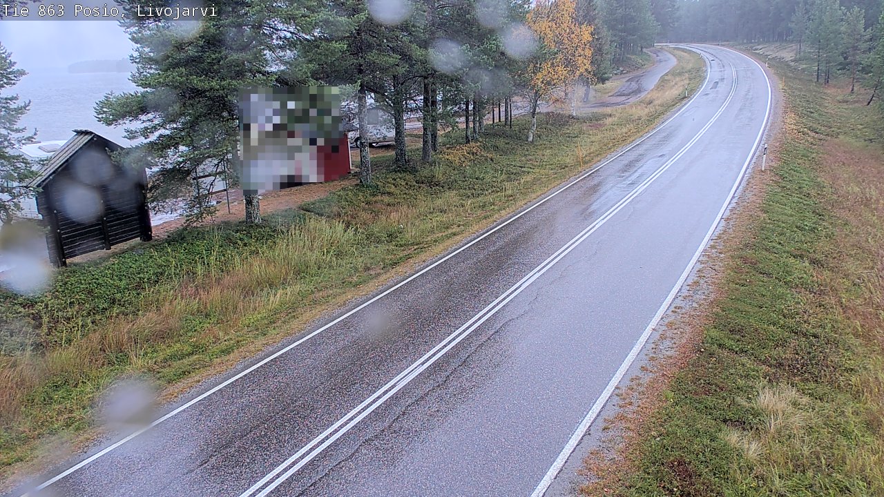Weather Camera Image Road 863 Livojärvi, Posio, Lappi