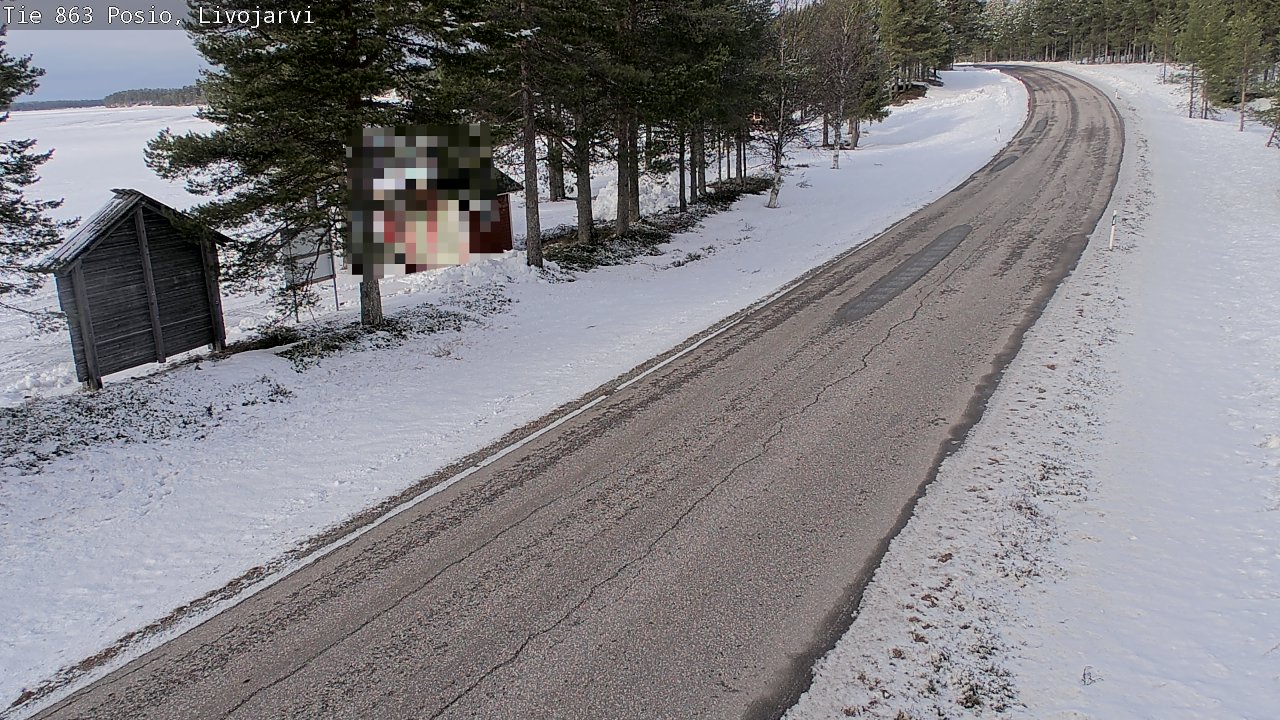 Weather Camera Image Väg 863 Livojärvi, Posio, Lappi