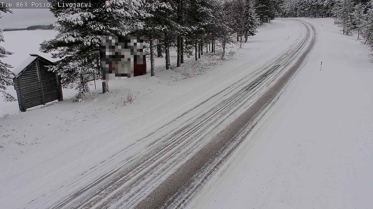Kelikamerat Kuva Tie 863 Livojärvi, Posio, Lappi