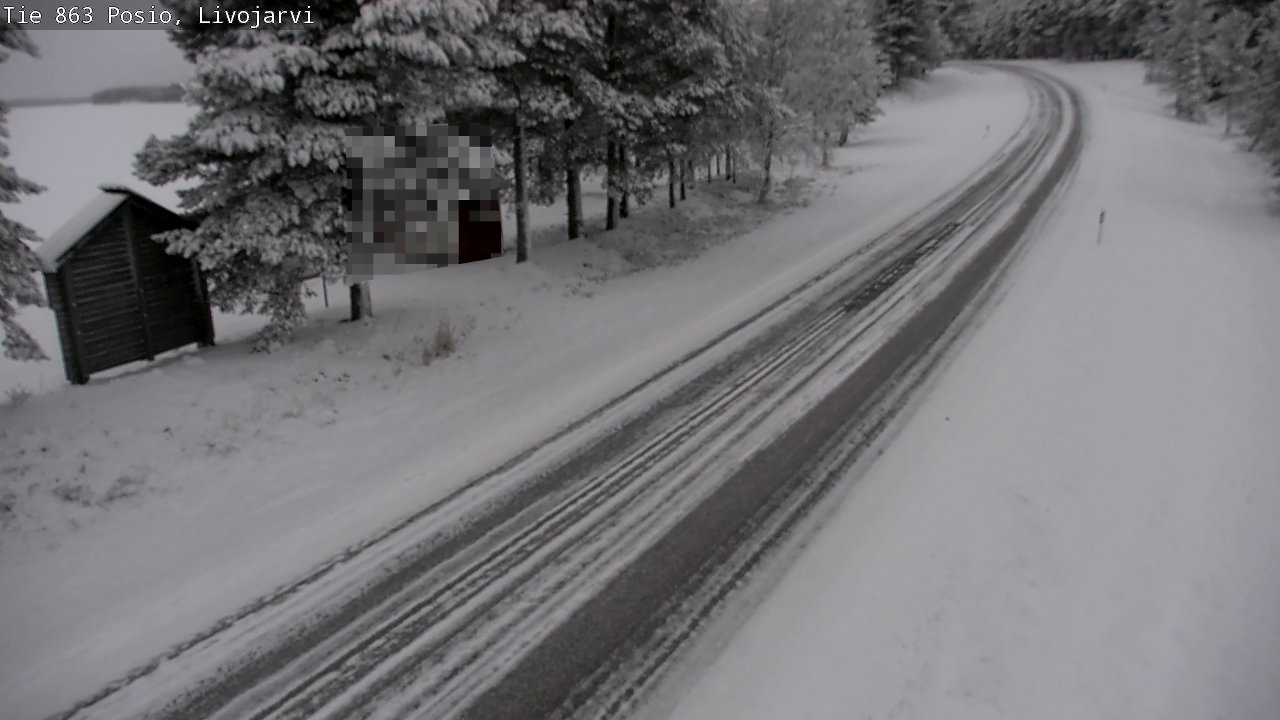 Kelikamerat Kuva Tie 863 Livojärvi, Posio, Lappi