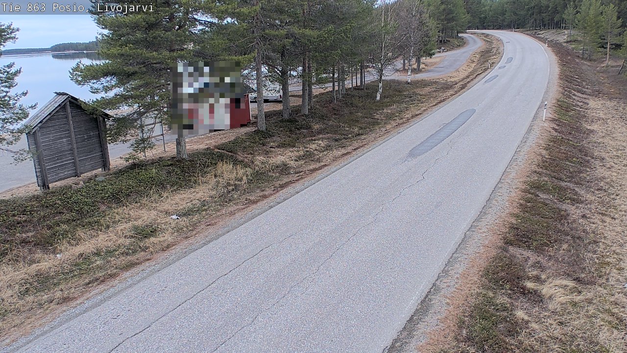 Weather Camera Image Väg 863 Livojärvi, Posio, Lappi