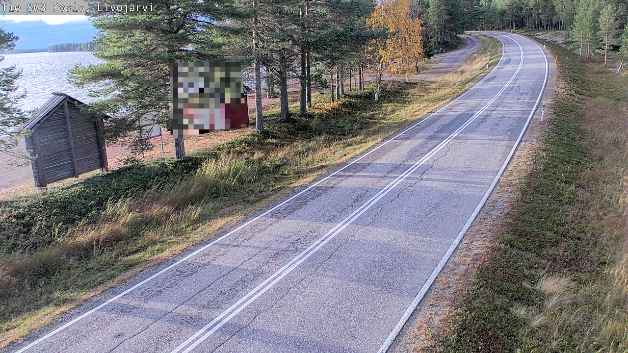Kelikamerat Kuva Tie 863 Livojärvi, Posio, Lappi