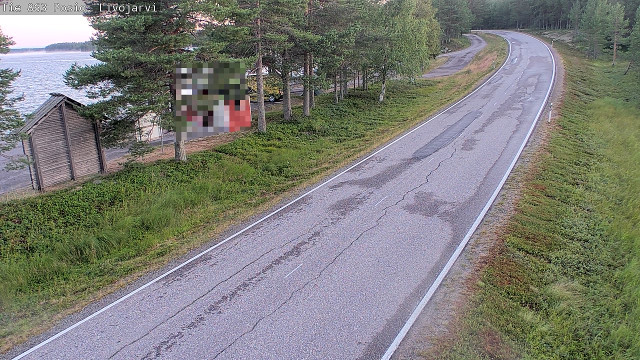 Kelikamerat Kuva Tie 863 Livojärvi, Posio, Lappi