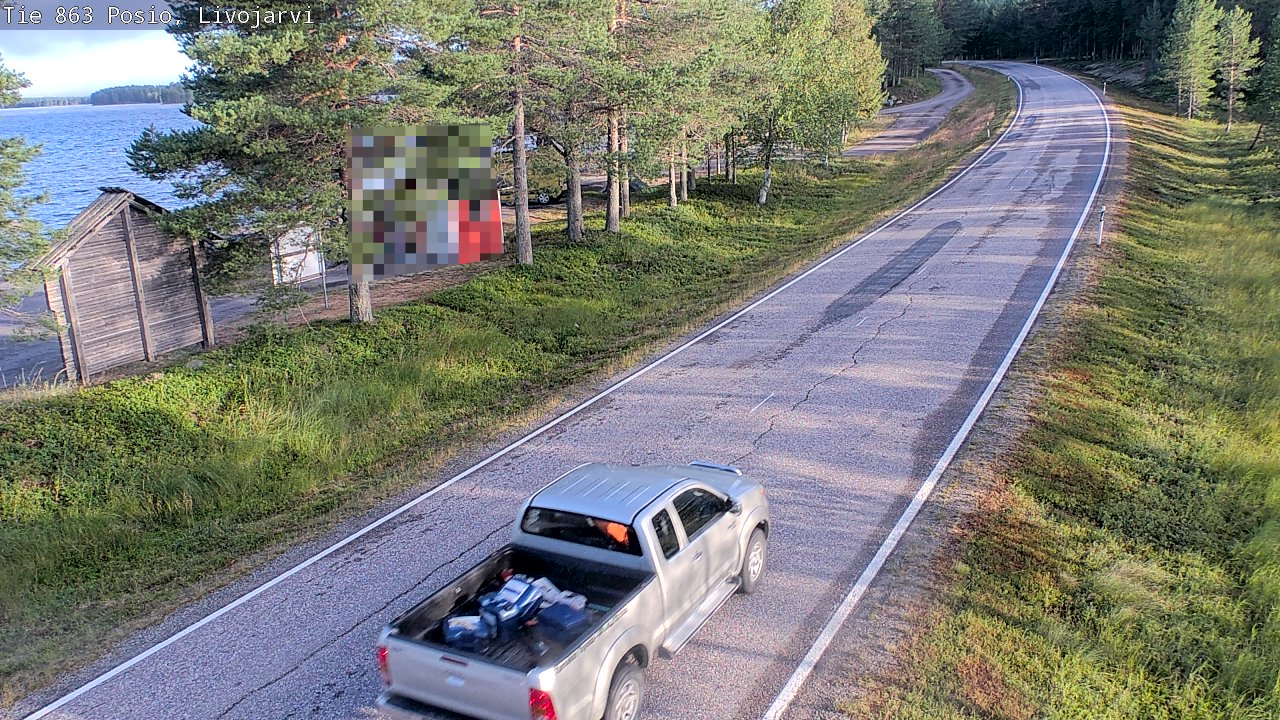 Weather Camera Image Road 863 Livojärvi, Posio, Lappi