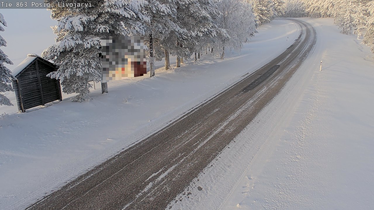 Weather Camera Image Road 863 Livojärvi, Posio, Lappi