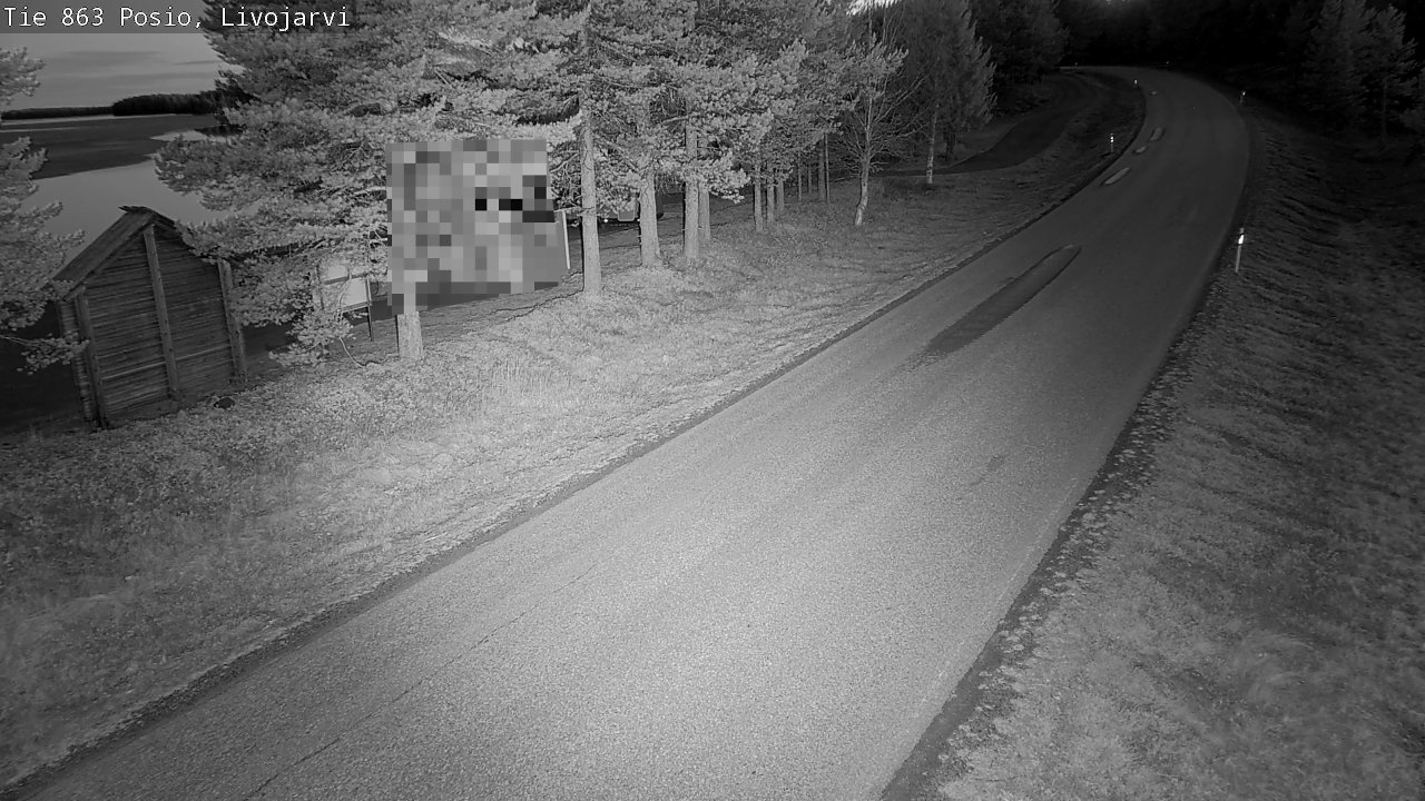 Weather Camera Image Road 863 Livojärvi, Posio, Lappi