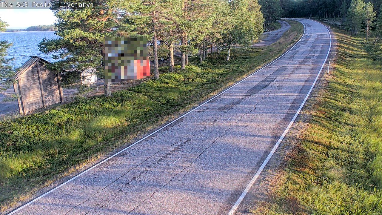 Kelikamerat Kuva Tie 863 Livojärvi, Posio, Lappi