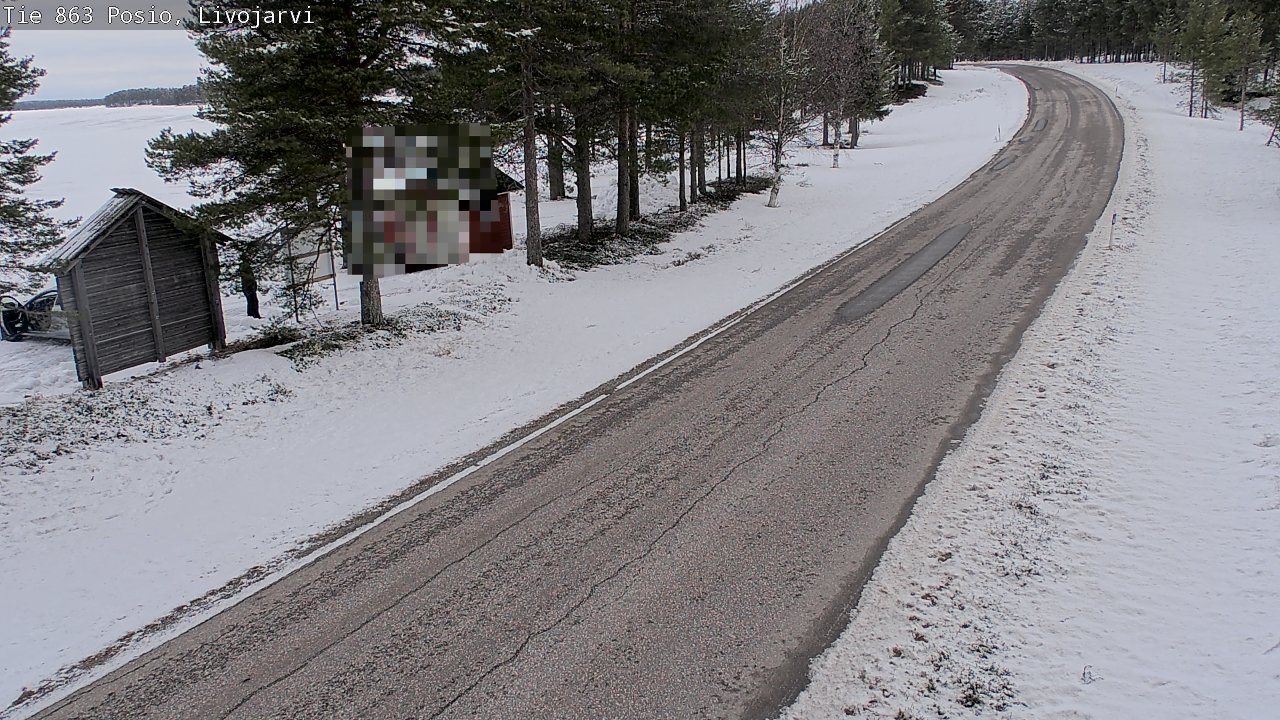 Weather Camera Image Road 863 Livojärvi, Posio, Lappi