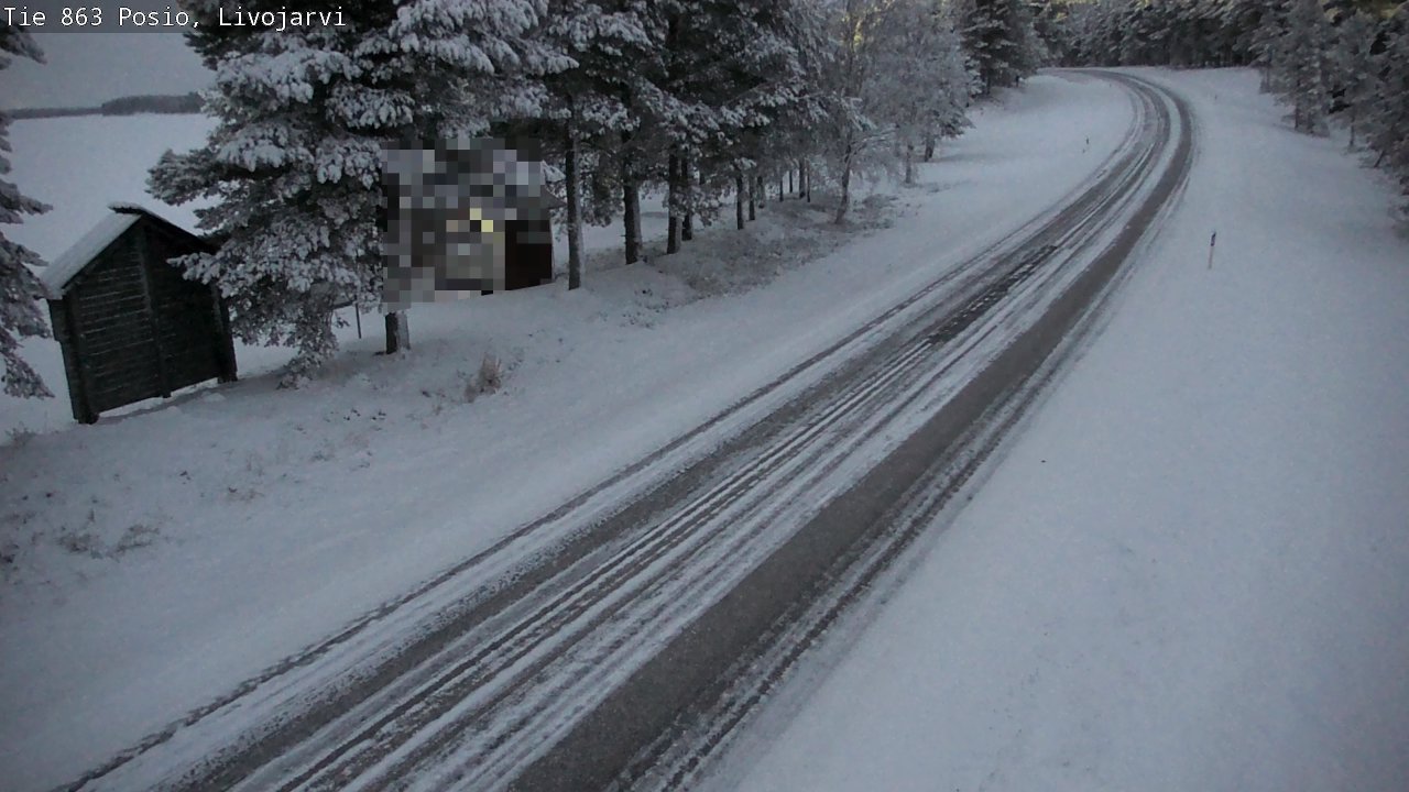 Kelikamerat Kuva Tie 863 Livojärvi, Posio, Lappi