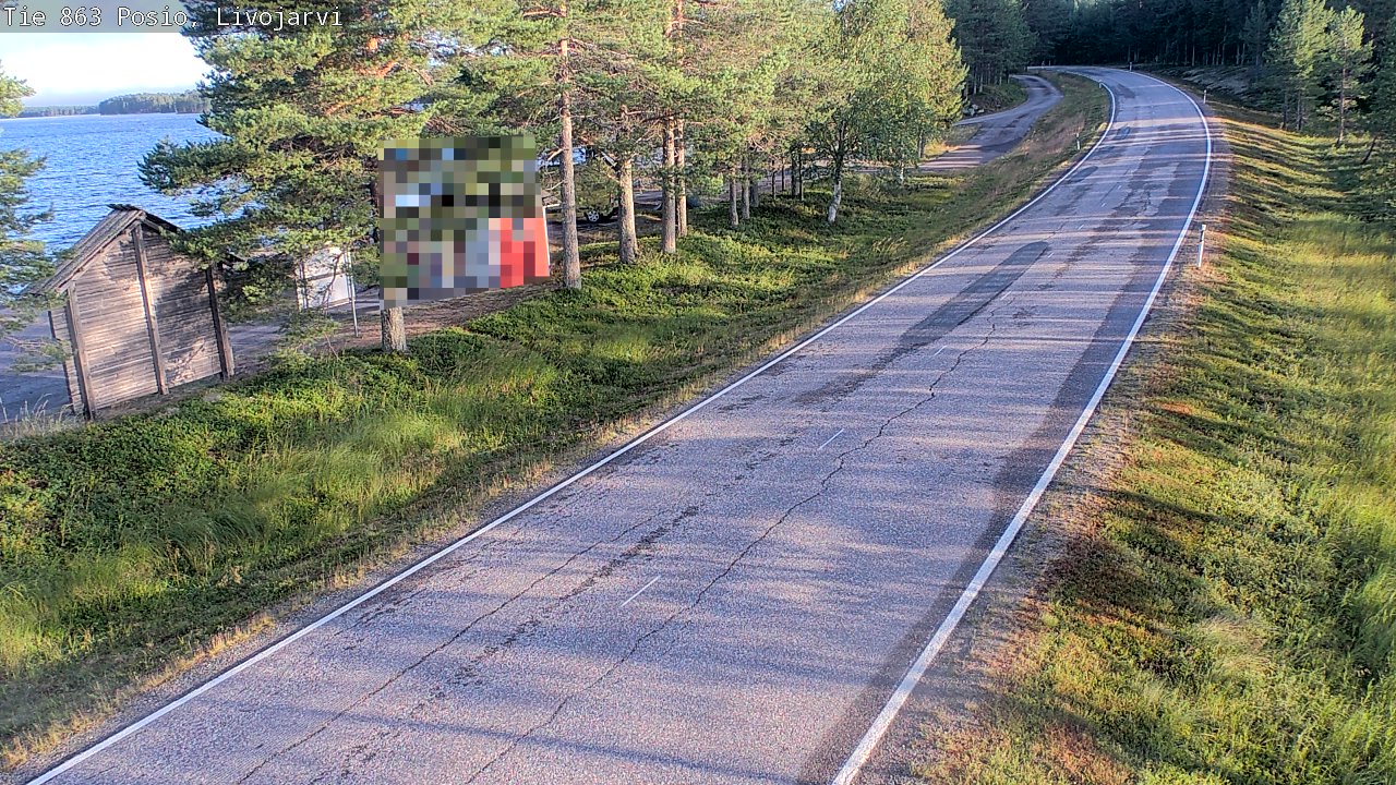 Weather Camera Image Road 863 Livojärvi, Posio, Lappi