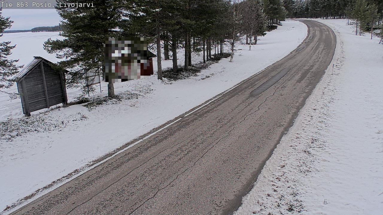 Weather Camera Image Road 863 Livojärvi, Posio, Lappi