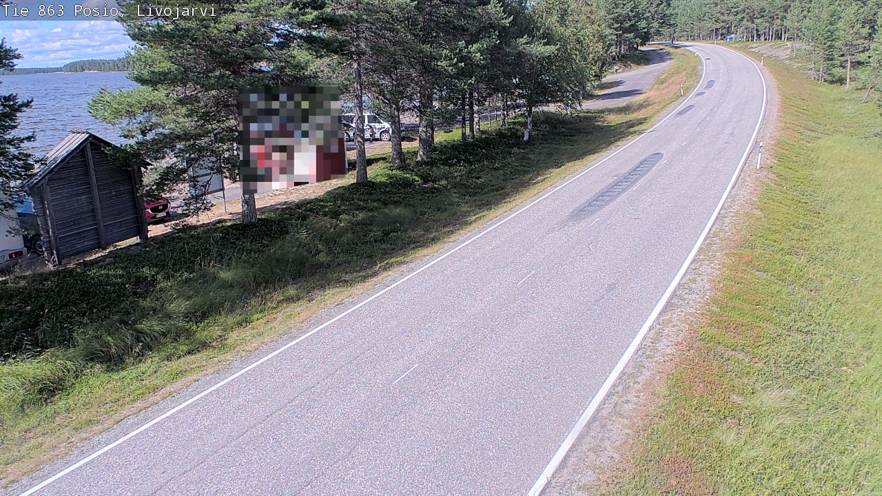 Weather Camera Image Road 863 Livojärvi, Posio, Lappi