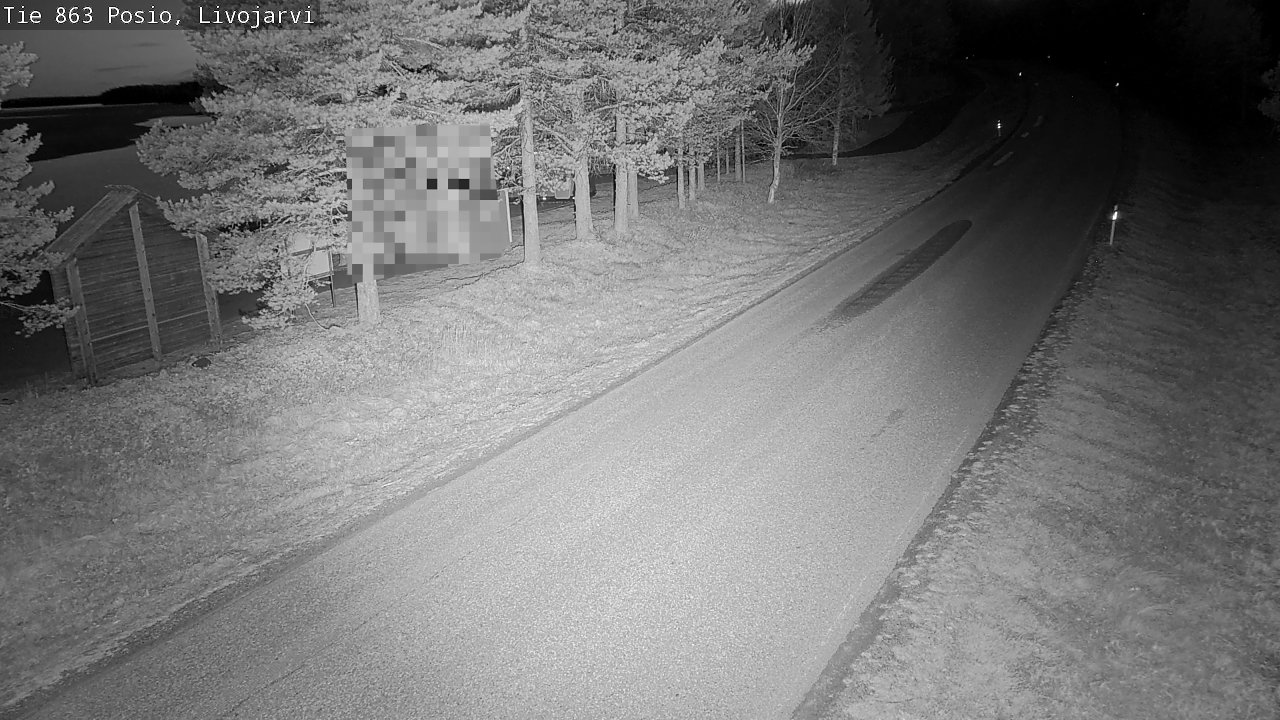 Weather Camera Image Väg 863 Livojärvi, Posio, Lappi