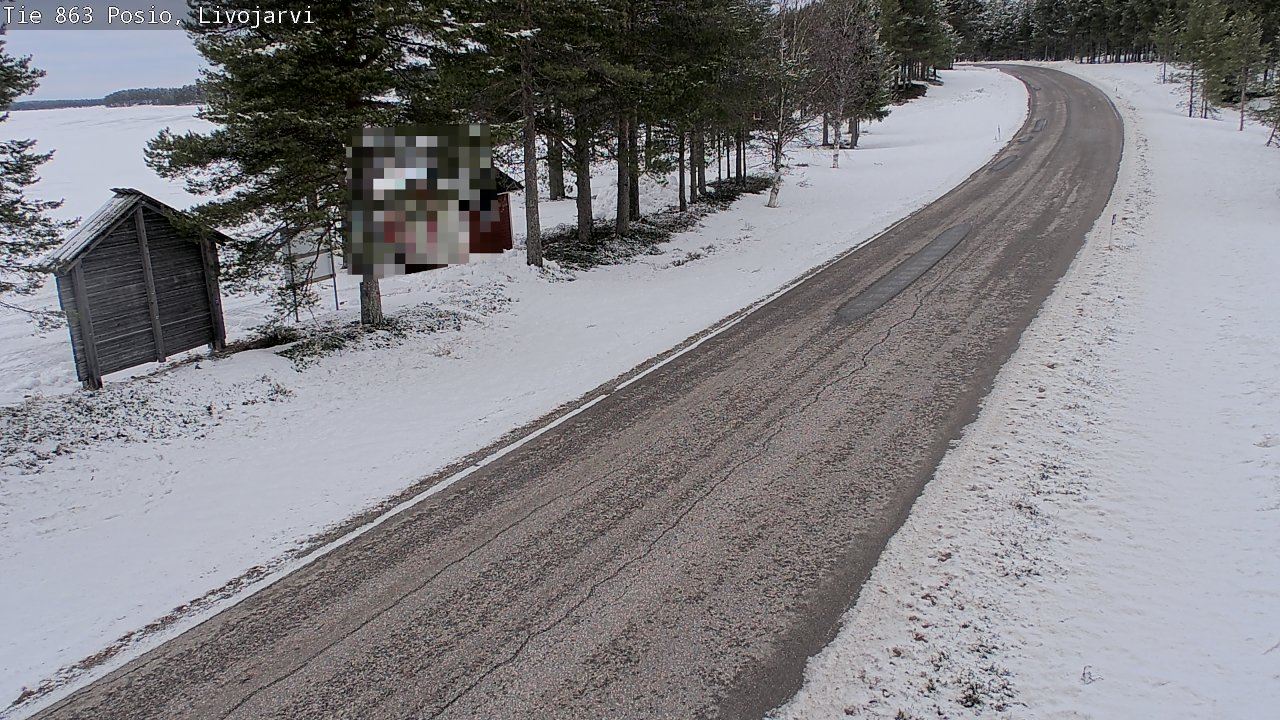 Weather Camera Image Road 863 Livojärvi, Posio, Lappi