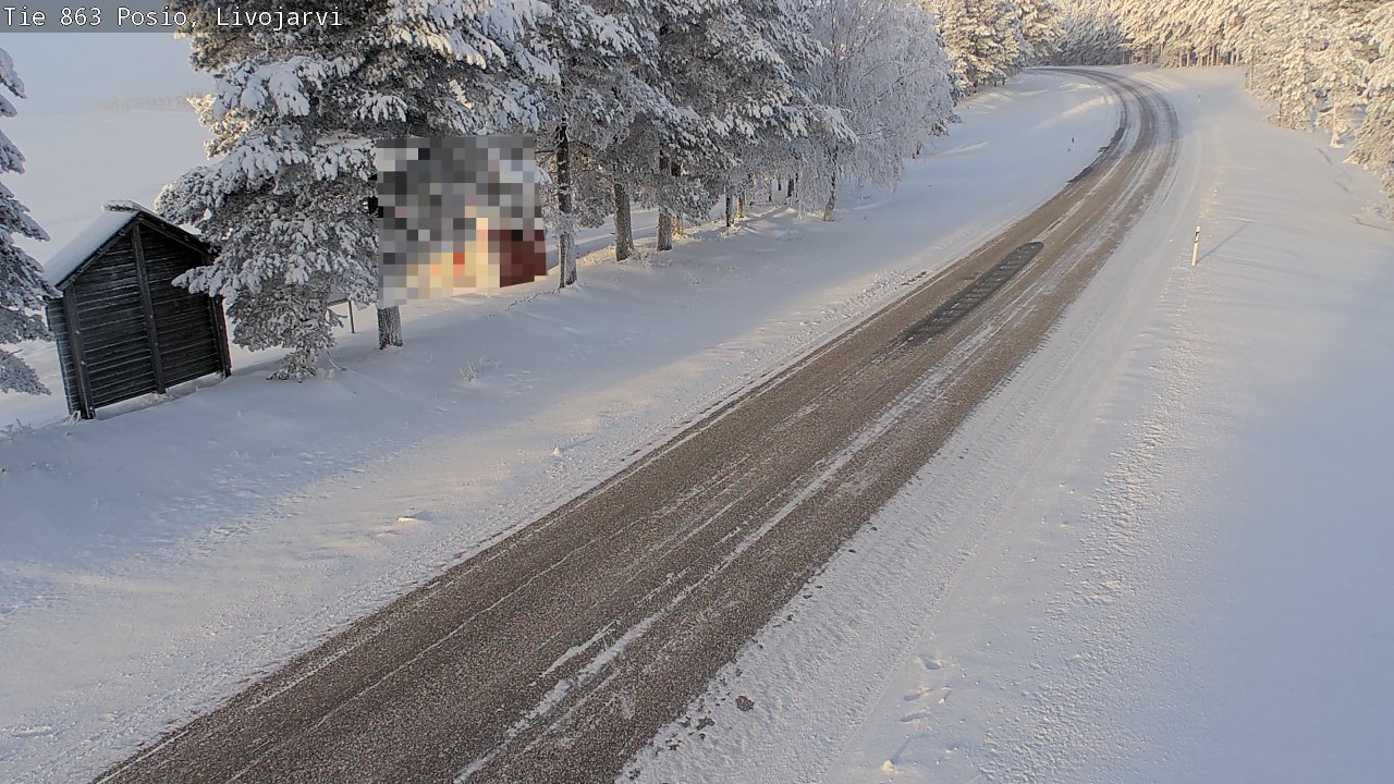 Weather Camera Image Road 863 Livojärvi, Posio, Lappi